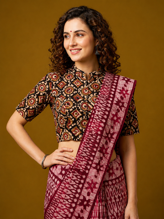 Kalamkari Hand Block Printed Blouse