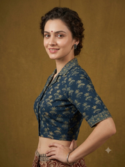 AJRAKH Hand Block Printed Blouse