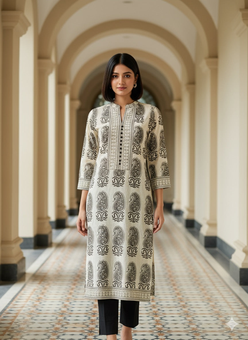 Kalamkari Hand Block Printed Kurti