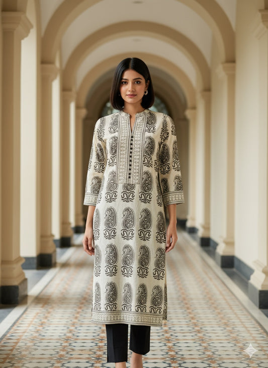 Kalamkari Hand Block Printed Kurti