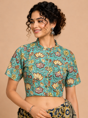 Kalamkari Hand Block Printed Blouse