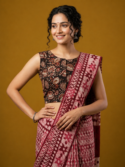 Kalamkari Hand Block Printed Blouse