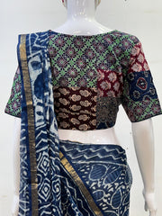 Patchwork AJRAKH Printed Cotton Blouse