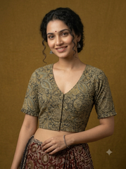 AJRAKH Hand Block Printed Blouse