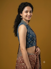 AJRAKH Hand Block Printed Blouse