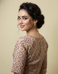 Sanganeri Hand Block Printed Cotton Blouse