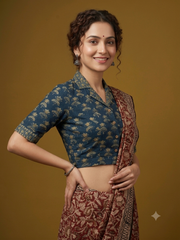 AJRAKH Hand Block Printed Blouse
