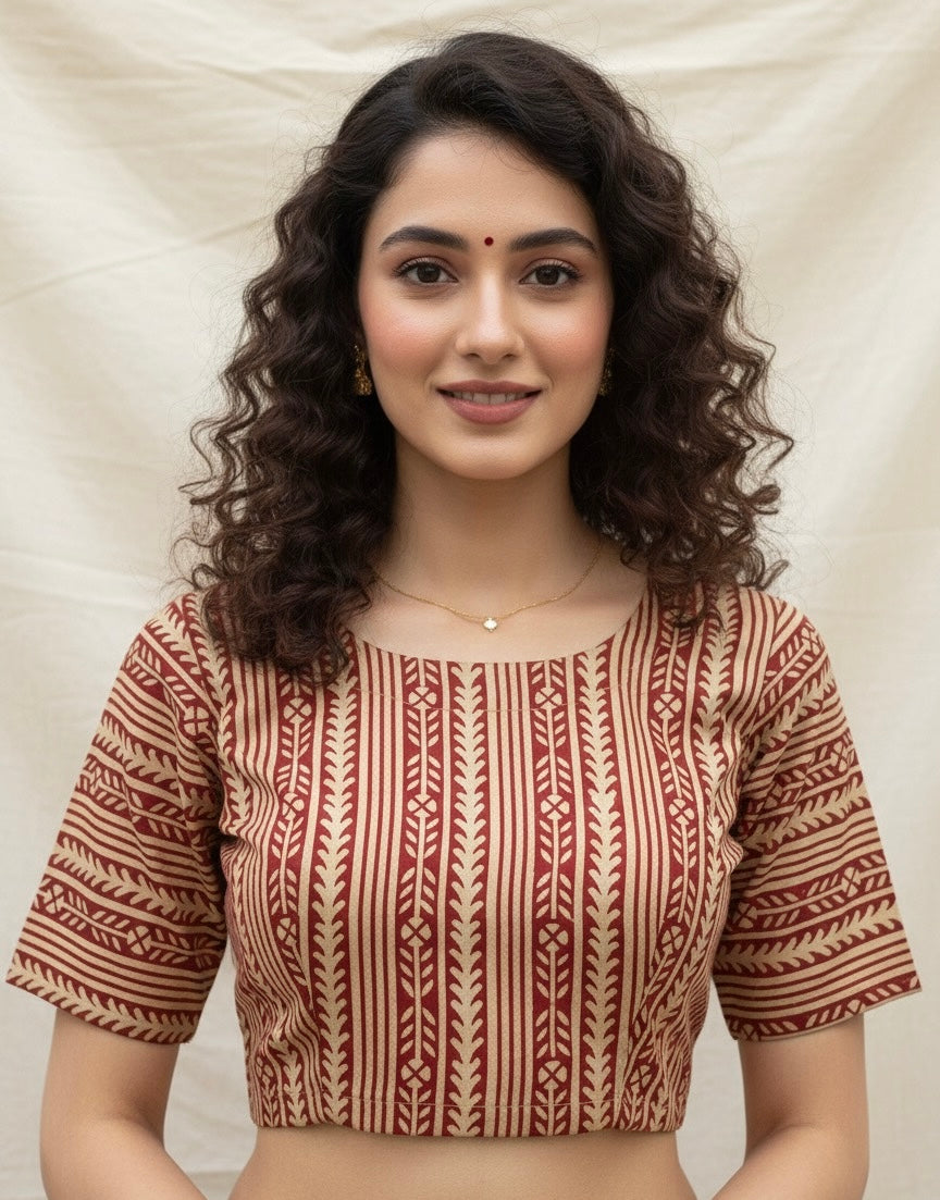 Hand Block Printed Blouse