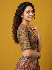 Kalamkari Hand Block Printed Blouse