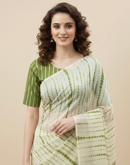 Shibori Art Hand Block Printed Blouse