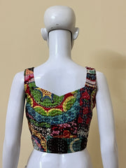 Kantha Hand Stitched Crop Top Blouse (Copy)