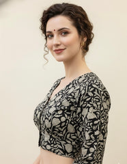 Kalamkari Hand Block Printed Cotton Blouse