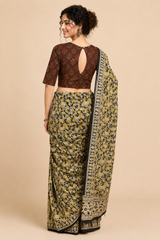 AJRAKH Hand Block Printed Blouse l