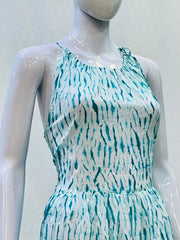 Shibori Art Dyed Halter Neck Dress