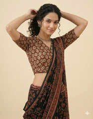 Kalamkari Angrakha Blouse