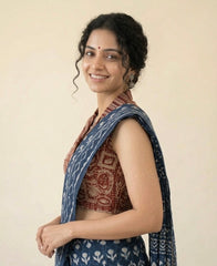 Kalamkari Hand Block Printed Collared Blouse