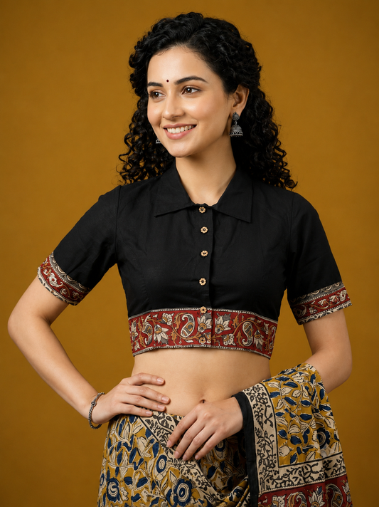 Kalamkari Border Blouse