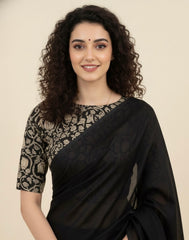 Kalamkari Hand Block Printed Cotton Blouse