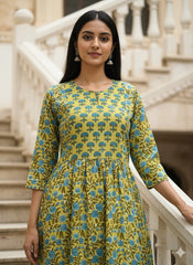 Sanganeri Print Kurti