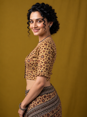 AJRAKH Hand Block Printed Blouse