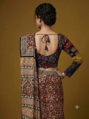 Patchwork AJRAKH Printed Cotton Blouse