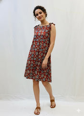 Kalamkari Noodle Strap Dress