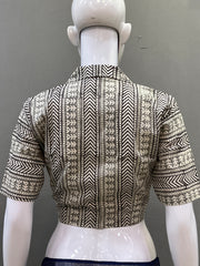 Hand Block Printed Collared Blouse