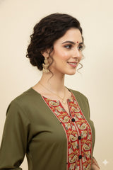 Khadi Cotton Flex Plain Kurti