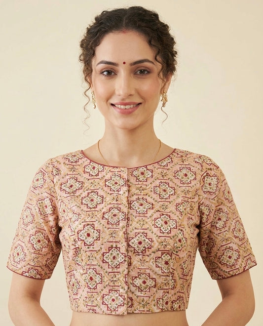 Sanganeri Hand Block Printed Cotton Blouse
