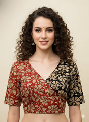 Kalamkari Angrakha Blouse