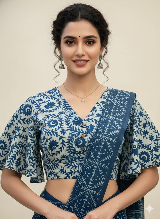 Khadi Indigo Blouse