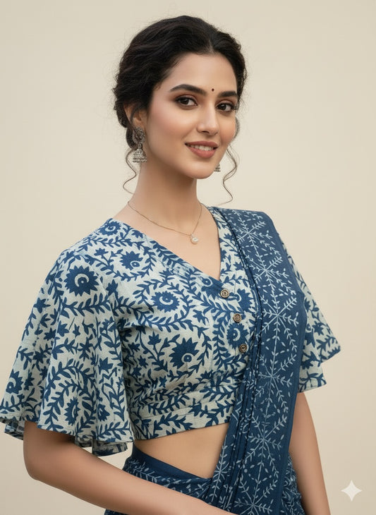 Khadi Indigo Blouse
