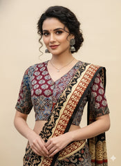 Ajrakh Patchwork Blouse