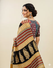 Ajrakh Patchwork Blouse