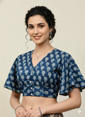 Modal Ruffle Sleeve Blouse