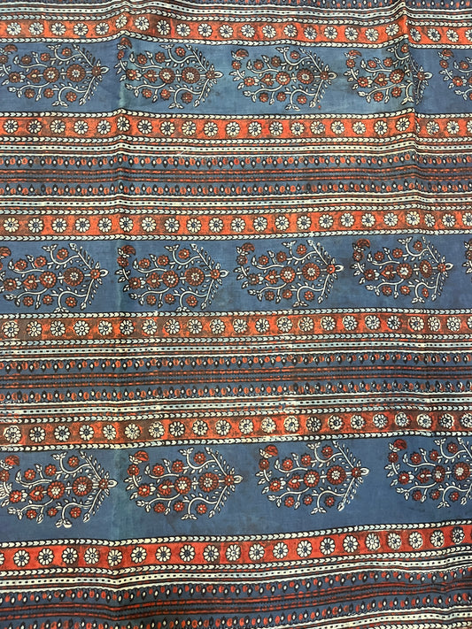 AJRAKH Hand Block Printed Fabric