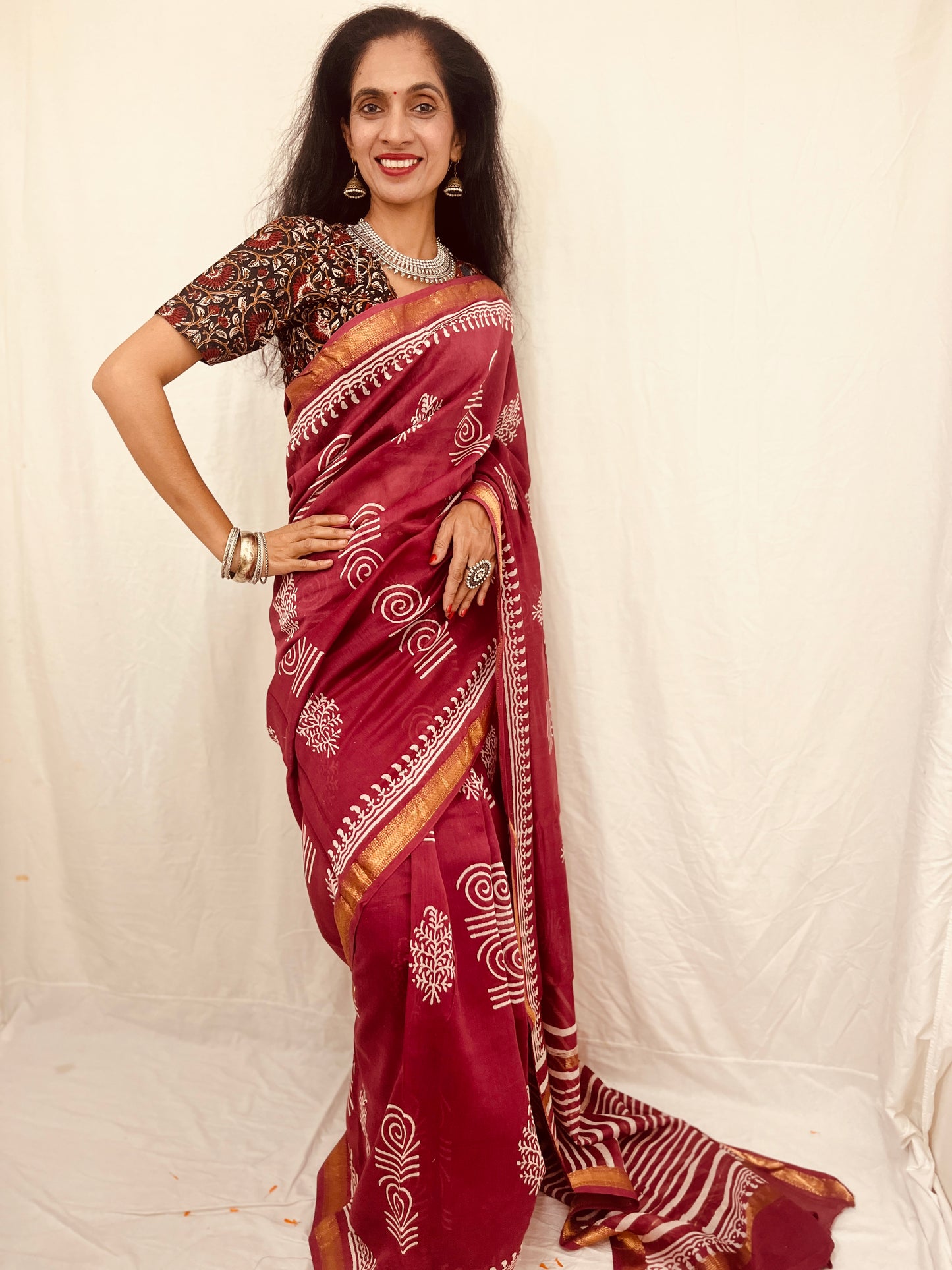 Maheshwari Silk Saree