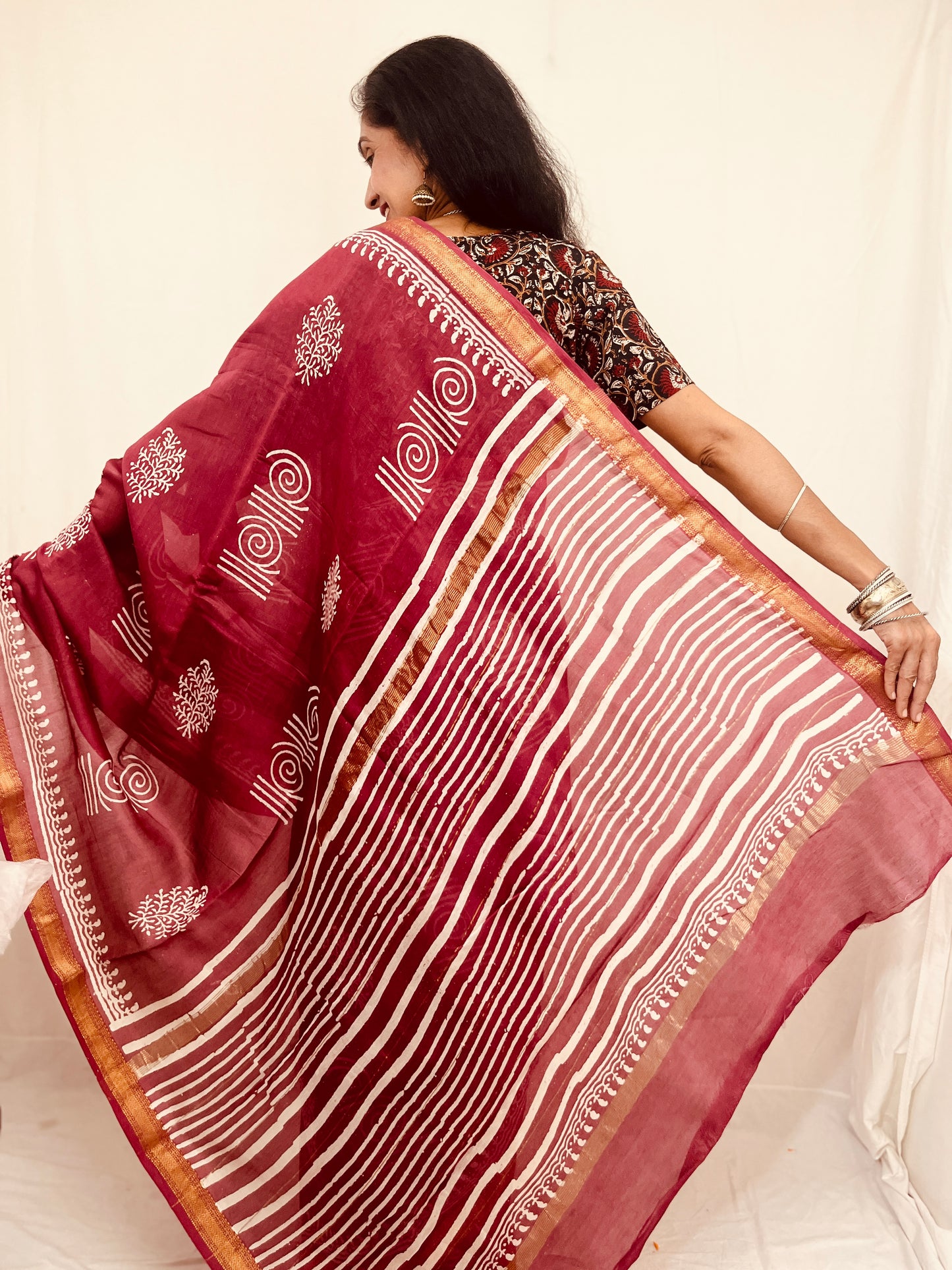 Maheshwari Silk Saree