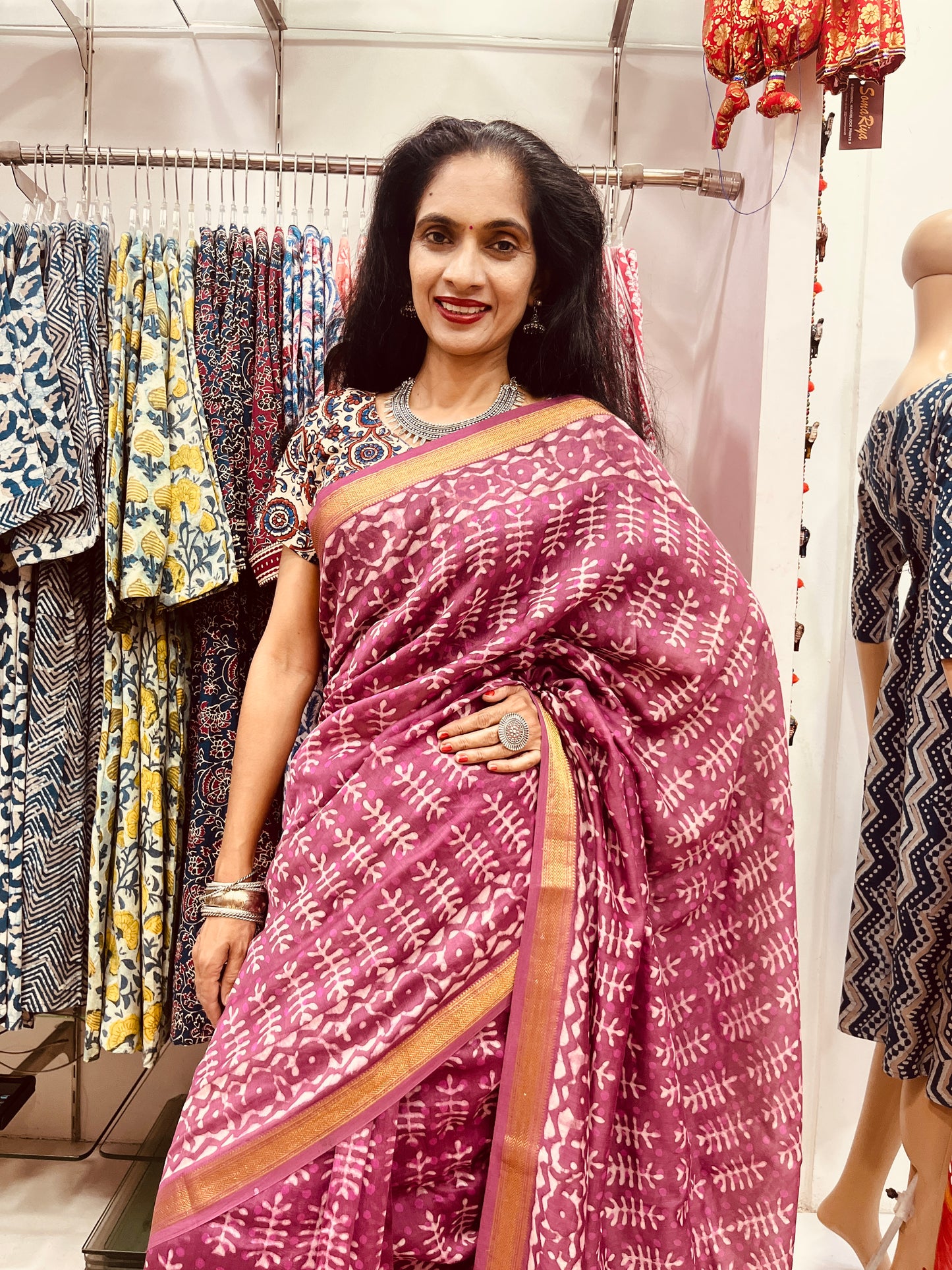 Maheshwari Silk Saree