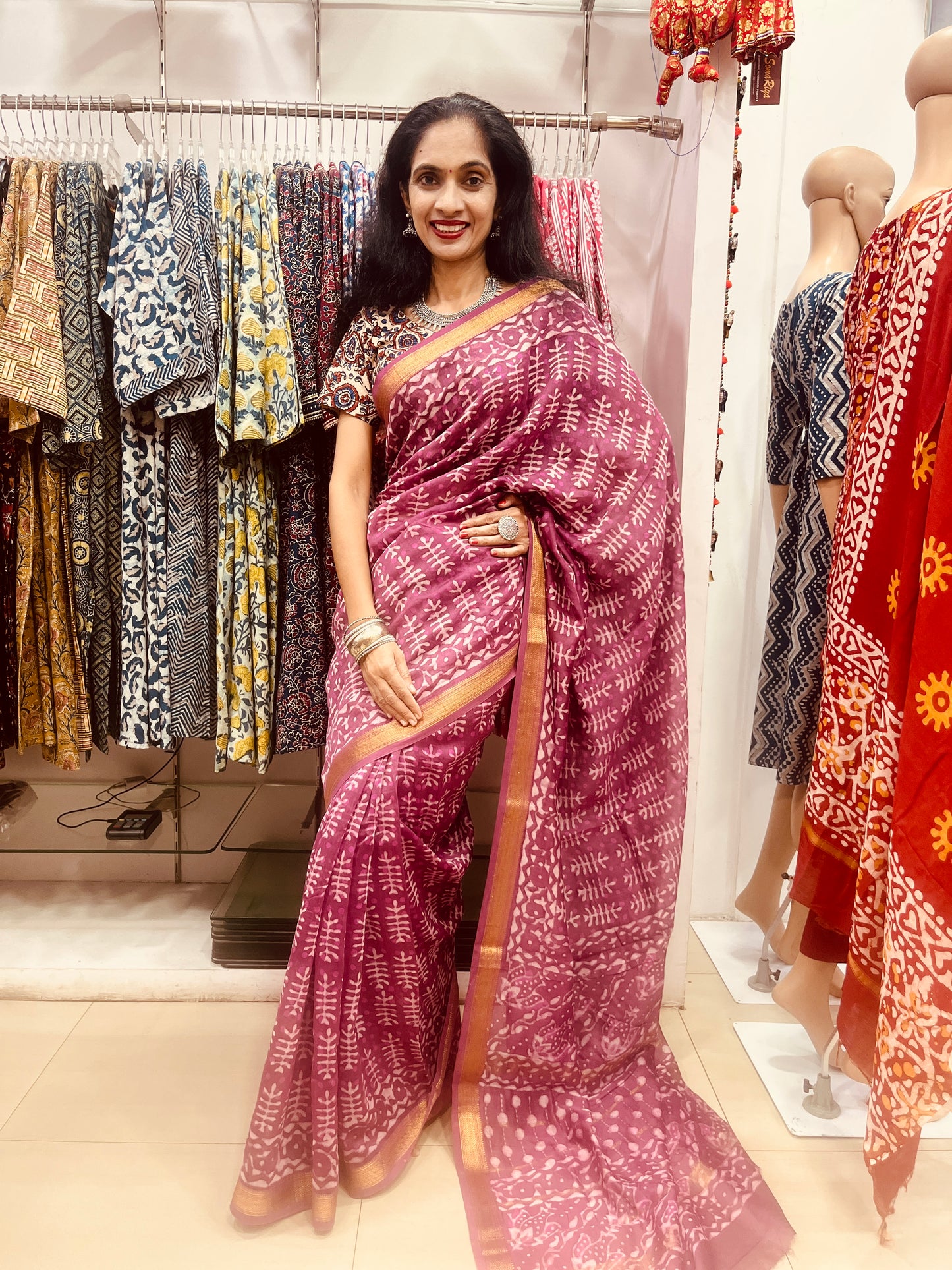 Maheshwari Silk Saree