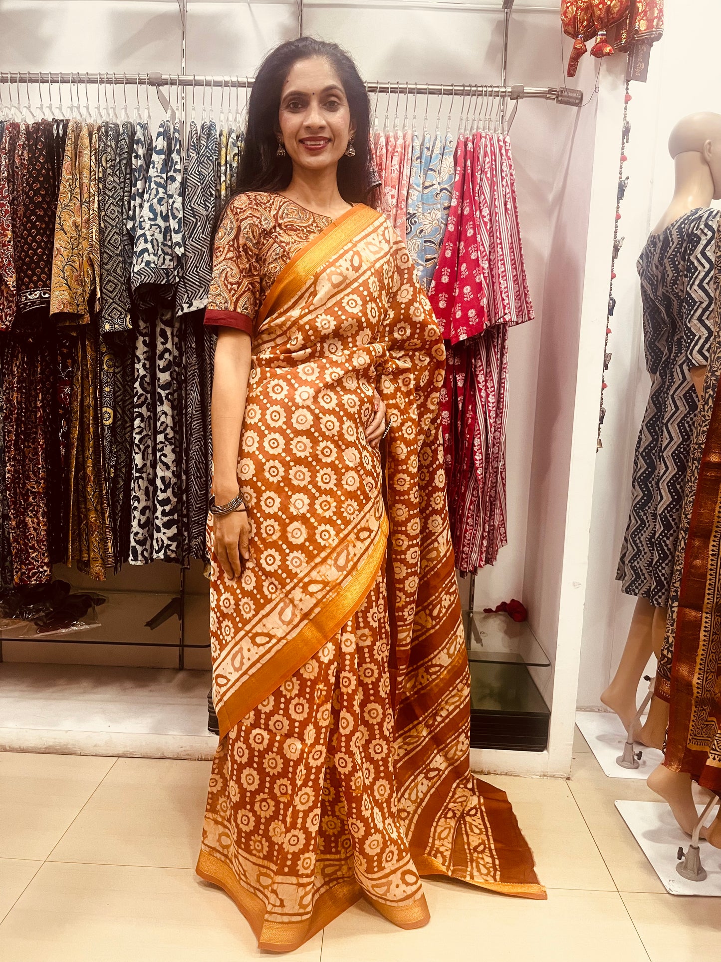 Maheshwari Silk Saree