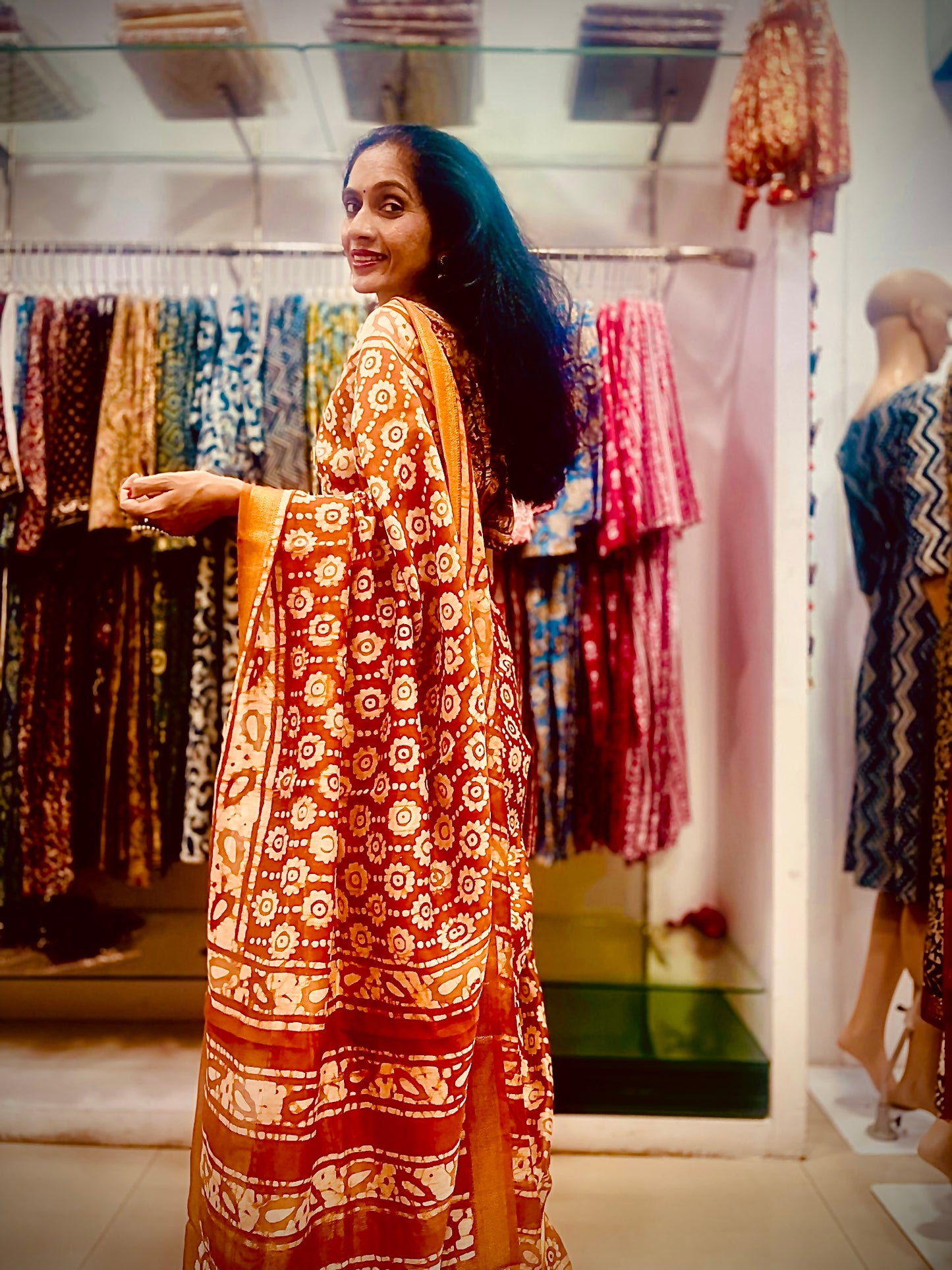 Maheshwari Silk Saree