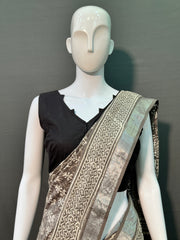 Hand Block Kashish Printed Cotton Linen Saree