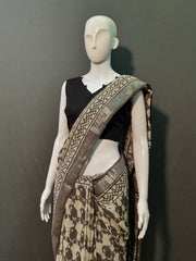 Kashish Printed Cotton Linen Saree