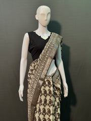 Kashish Printed Cotton Linen Saree