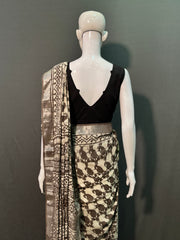 Kashish Printed Cotton Linen Saree