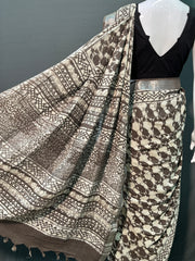 Kashish Printed Cotton Linen Saree