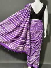 DABO Printed Cotton Linen Saree
