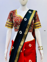 Padded Gota Kalamkari Blouse
