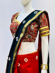 Padded Gota Kalamkari Blouse
